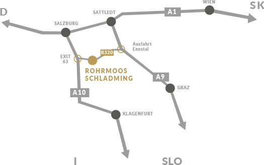 Karte Schladming-Rohrmoos