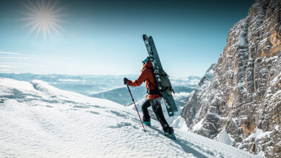 Skitouren im frischen Pulverschnee